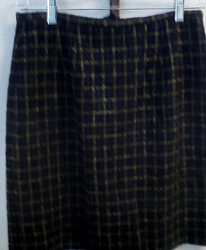 Amanda Smith Petites Plaid wool Mini Skirt